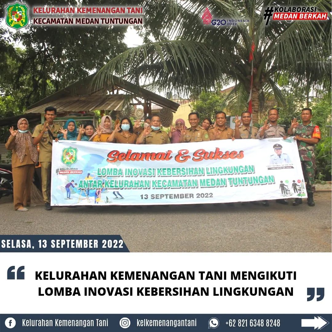 Kelurahan Kemenangan Tani Mengikuti Lomba Inovasi Kebersihan Lingkungan