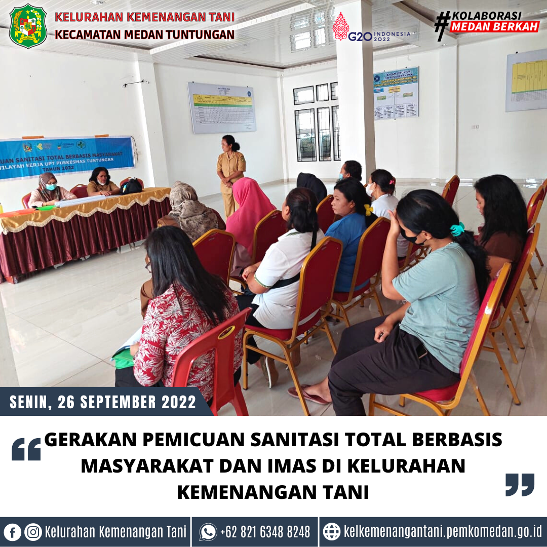 Gerakan Pemicuan Sanitasi Total Berbasis Masyarakat dan IMAS di Kelurahan Kemenangan Tani